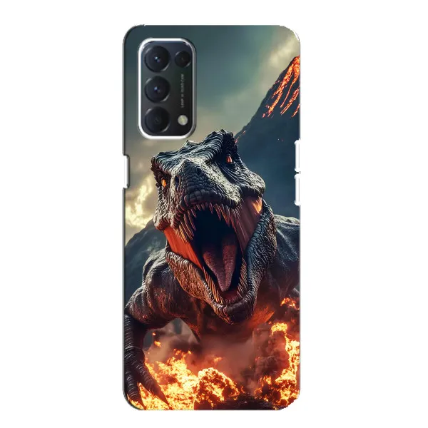 Чехол с принтом «Огненный динозавр» для OPPO F19