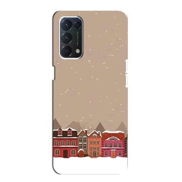 Чехол с принтом «Зимний город» для OPPO F19