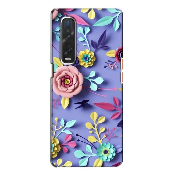 Чехол с принтом «Цветочный дизайн» для OPPO Find X2
