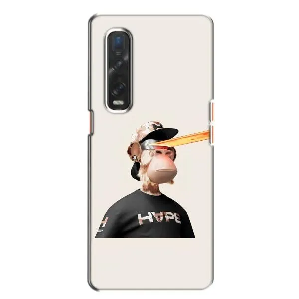 Чехол с принтом «обезьяна NFT в очках» для OPPO Find X2 Чехол с принтом «обезьяна NFT в очках» для OPPO Find X2