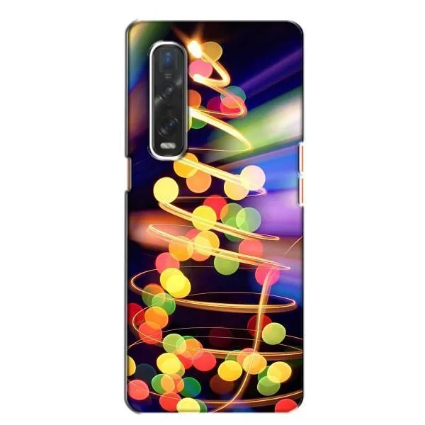 Чехол с принтом «Елка с гирлянд» для OPPO Find X2