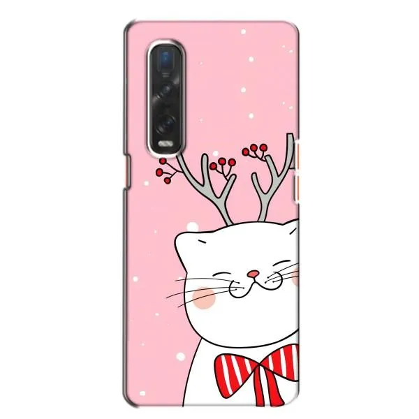 Чехол с принтом «Зимний кот» для OPPO Find X2