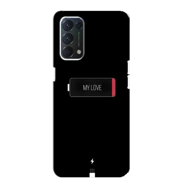 Чехол с принтом «Love battery» для OPPO Find X3 Lite