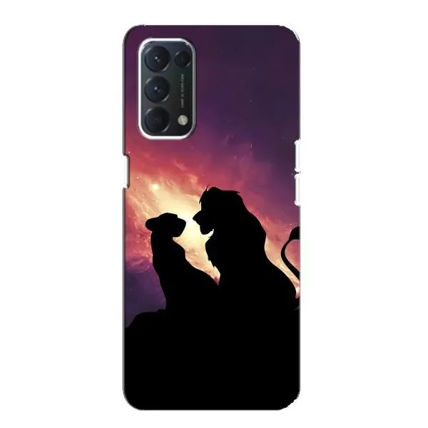 Чехол с принтом «Силуэт Симба и Налу» для OPPO Find X3 Lite