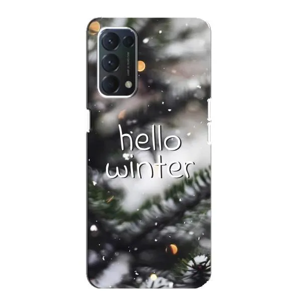 Чехол с принтом «Hello winter» для OPPO Find X3 Lite