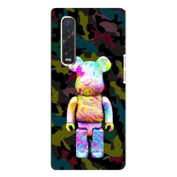 Чохол з принтом «Яскравий Bearbrick» для OPPO Find X3 Pro