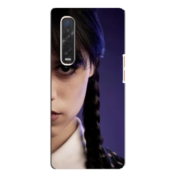 Чехол с принтом «Загадочный взгляд Уэнздей» для OPPO Find X3 Pro Чехол с принтом «Загадочный взгляд Уэнздей» для OPPO Find X3 Pro
