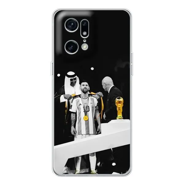 Чехол с принтом «Месси в накидке» для OPPO Find X5 Pro