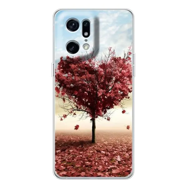 Чехол с принтом «Дерево сердце» для OPPO Find X5 Pro