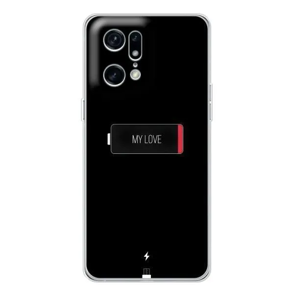 Чехол с принтом «Love battery» для OPPO Find X5 Pro