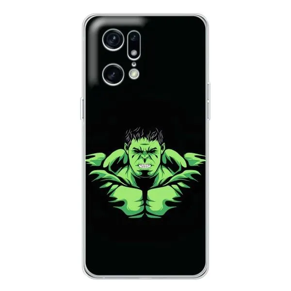 Чехол с принтом «Зелёный Халк» для OPPO Find X5 Pro