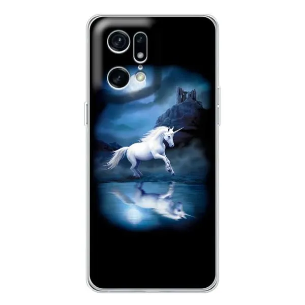 Чехол с принтом «Единорог» для OPPO Find X5 Pro