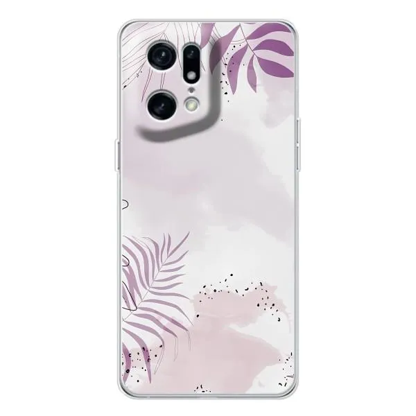 Чохол з принтом «Фіолетове листя» для OPPO Find X5 Pro Чохол з принтом «Фіолетове листя» для OPPO Find X5 Pro