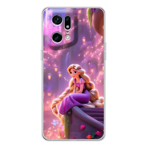 Чехол с принтом «Рапунцель в замке» для OPPO Find X5 Pro