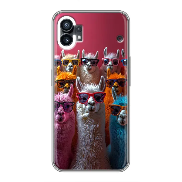 Чехол с принтом «Ламы в очках» для OPPO Find X9 Pro