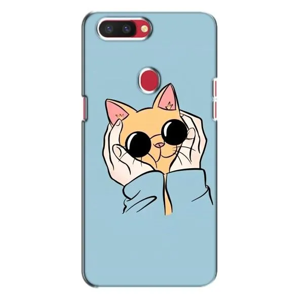 Чехол с принтом «Котик в очках» для OPPO R11s