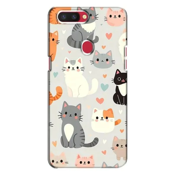 Чехол с принтом «Коллаж котов» для OPPO R11s