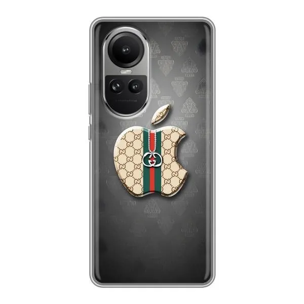 Чехол с принтом «Apple gucci» для OPPO Reno 10 Pro