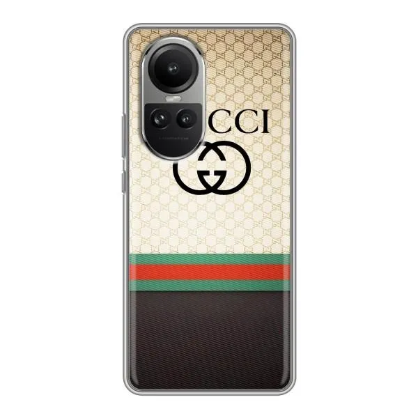 Чехол с принтом «GUCCI стиль» для OPPO Reno 10 Pro
