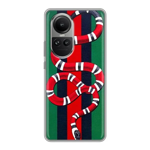 Чехол с принтом «Gucci змия» для OPPO Reno 10 Pro