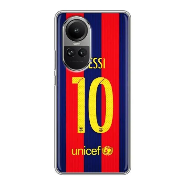 Чехол с принтом «Messi Barca 10» для OPPO Reno 10 Pro