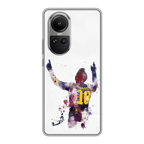 Чехол с принтом «Messi Barca» для OPPO Reno 10 Pro