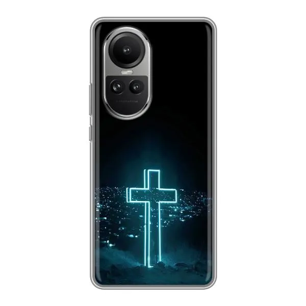 Чехол с принтом «Крест и город» для OPPO Reno 10 Pro Чехол с принтом «Крест и город» для OPPO Reno 10 Pro
