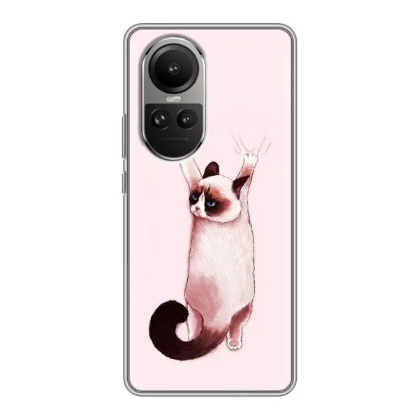 Чехол с принтом «Котик падает» для OPPO Reno 10 Pro