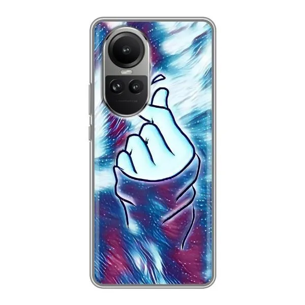 Чехол с принтом «Радужное сердце» для OPPO Reno 10 Pro Чехол с принтом «Радужное сердце» для OPPO Reno 10 Pro