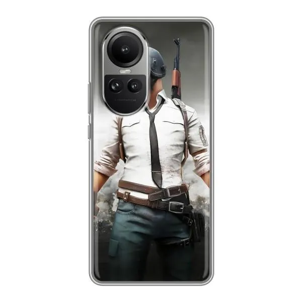 Чехол с принтом «Пабг мен» для OPPO Reno 10 Pro