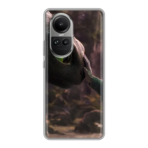 Чехол с принтом «Сцена с драконом» для OPPO Reno 10 Pro