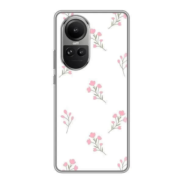Чехол с принтом «Розовые цветы» для OPPO Reno 10 Pro
