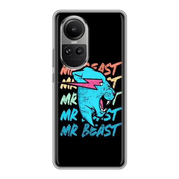 Чехол с принтом «logo Mr beast» для OPPO Reno 10