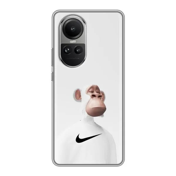 Чехол с принтом «обезьяна NFT Nike» для OPPO Reno 10