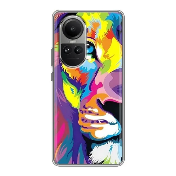 Чехол с принтом «Яркий Лев» для OPPO Reno 10