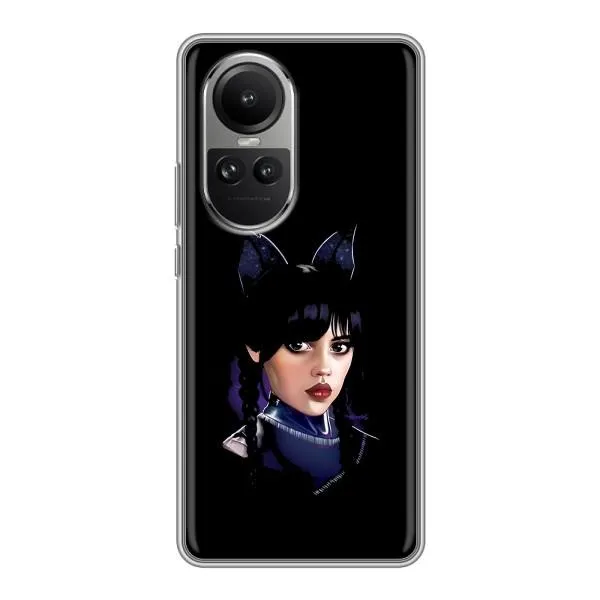 Чехол с принтом «серьезная Уэнздей» для OPPO Reno 10 Чехол с принтом «серьезная Уэнздей» для OPPO Reno 10