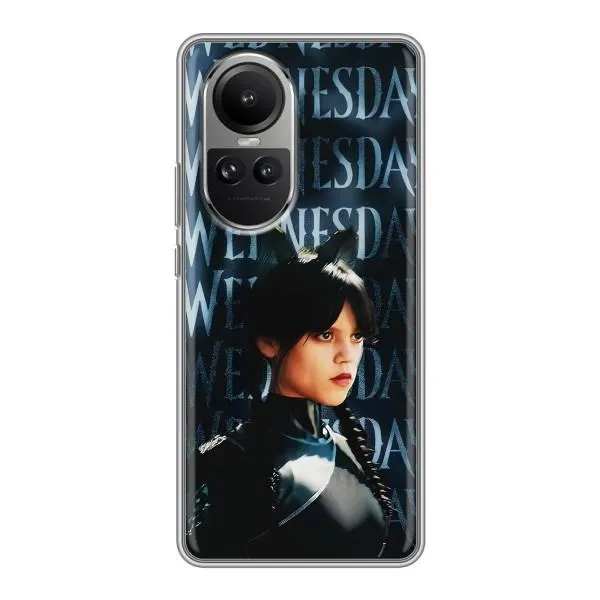 Чехол с принтом «Уэнздей кошка» для OPPO Reno 10 Чехол с принтом «Уэнздей кошка» для OPPO Reno 10