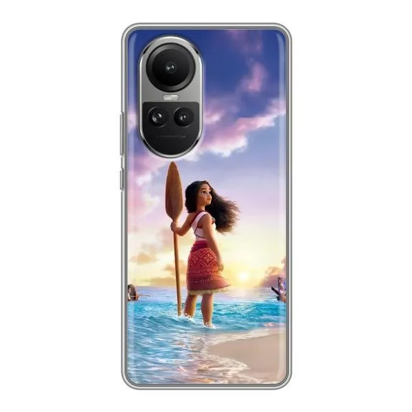 Чохол з принтом «Моана з веслом» для OPPO Reno 10