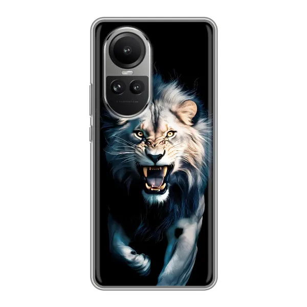 Чехол с принтом «Лев в темноте» для OPPO Reno 10 Чехол с принтом «Лев в темноте» для OPPO Reno 10