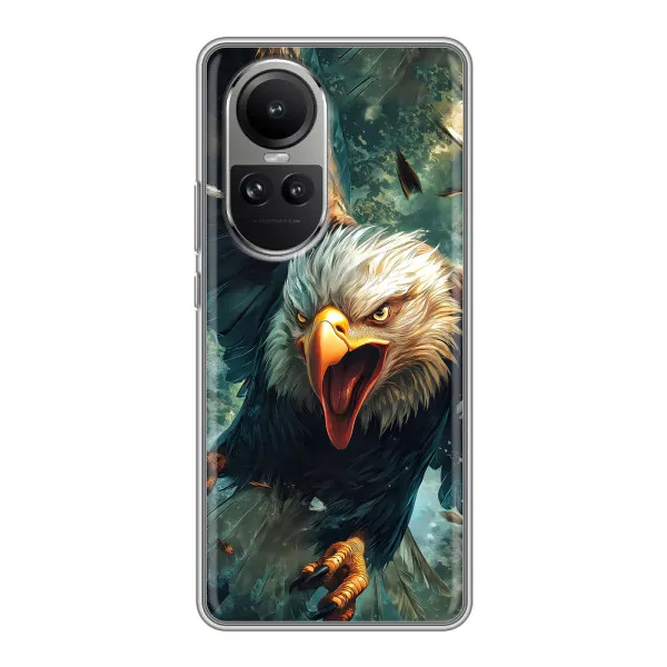 Чехол с принтом «Орел в полете» для OPPO Reno 10 Чехол с принтом «Орел в полете» для OPPO Reno 10