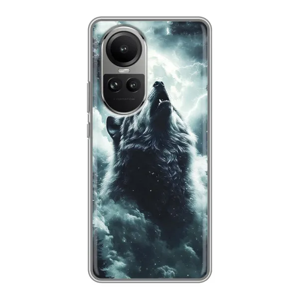Чехол с принтом «Волк в облаках» для OPPO Reno 10 Чехол с принтом «Волк в облаках» для OPPO Reno 10