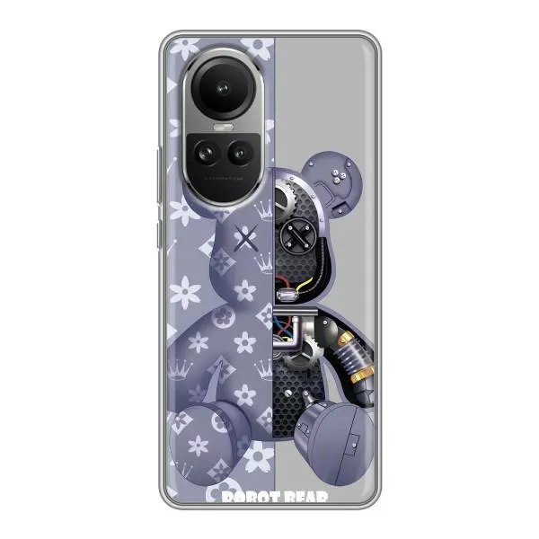 Чехол с принтом «Робот Мишка» для OPPO Reno 10 Чехол с принтом «Робот Мишка» для OPPO Reno 10