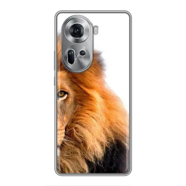 Чехол с принтом «Лев грива» для OPPO Reno 11 5G
