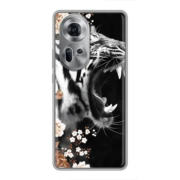 Чехол с принтом «Стильный ТИГР» для OPPO Reno 11 5G