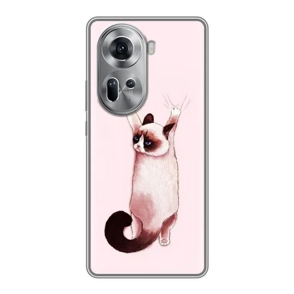 Чехол с принтом «Котик падает» для OPPO Reno 11 5G Чехол с принтом «Котик падает» для OPPO Reno 11 5G