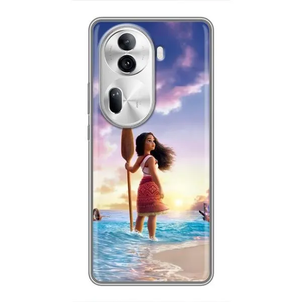 Чехол с принтом «Моана с веслом» для OPPO Reno 11 Pro 5G