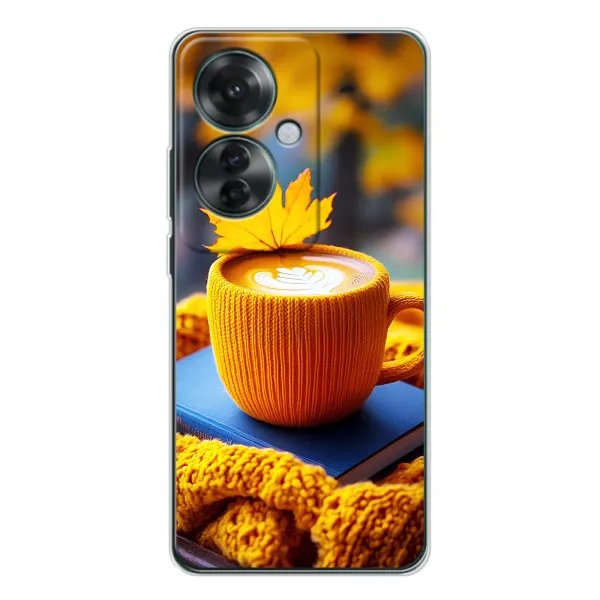Чехол с принтом «Кофе на желтом пледе» для OPPO Reno 11F Чехол с принтом «Кофе на желтом пледе» для OPPO Reno 11F