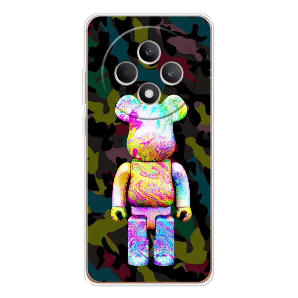 Чехол с принтом «Яркий Bearbrick» для OPPO Reno 12 F