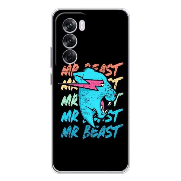 Чехол с принтом «logo Mr beast» для OPPO Reno 12 Pro