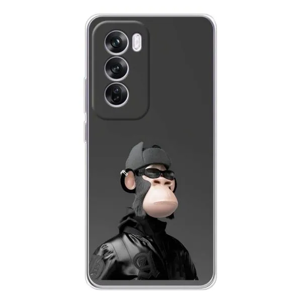 Чехол с принтом «стильная обезьяна NFT» для OPPO Reno 12 Pro